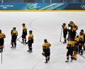 Bild: Peter Kneffel/dpa
Enttäuschung für das deutsche Eishockey-Team gegen Lettland