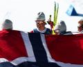 Bild: Daniel Karmann/dpa
Johannes Hoesflot Klaebo und seine norwegischen Kollegen feiern bei Olympia regelmäßig Medaillen. (Archivbild)