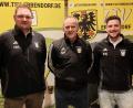Bild: Norbert Martetschläger/exb
Interimstrainer Andreas Häupl (von links), Abteilungsleiter Stefan Klamt und Fabian Kastner als Trainer der "Zweiten" leiten die Geschicke beim TSV Erbendorf.