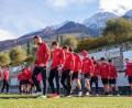 Bild: Bartosch
Konzentriert beim Training: Die Spieler des SC Luhe-Wildenau in Malcesine.
