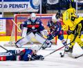 Archivbild: Tobias Neubert
Während die Krefeld Pinguine (gelbe Trikots) vor den Playoffs erwartungsgemäß Richtung DEL schielen, geht es für die Blue Devils Weiden (blaue Trikots) in den Play-downs ums nackte Überleben. Alle Entscheidungsserien im Überblick.