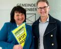 Bild: gri
Jetzt gilts: Barbara Gerl (CSU, links) und Reiner Wiedenbauer (Freie Wähler) gehen in die Stichwahl.