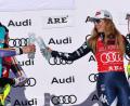 Bild: Marco Trovati/AP/dpa
Duell um den Gesamtweltcup: Emma Aicher (l) und Mikaela Shiffrin