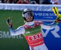 Bild: Giovanni Auletta/AP/dpa
Atle Lie McGrath gewinnt den Slalom-Gesamtweltcup. (Archivbild)