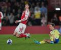 Bild: Dave Shopland/AP/dpa
Kai Havertz erlebte einen schmerzhaften Abend mit dem FC Arsenal.