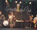 Bild: Konrad Rosner
Die Band "Grögötz Weißbir" mit ihrem Bandleader Florian Gröninger (3. von links) sorgte für Stimmung auf dieser Party.
