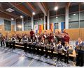 Bild: mma
Auf 64 Musiker ist das Orchester zum Finale mit zehn "Spätzündern" und dem "Nachwux" bei den Märschen angewachsen.