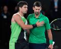 Bild: Asanka Brendon Ratnayake/AP/dpa
Sagten beide für das Tennis-Masters in Madrid ab: Carlos Alcaraz (links) und Novak Djokovic.