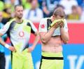 Bild: Uwe Anspach/dpa
Frust nach dem Spiel: Der BVB verliert in Sinsheim.