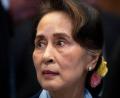 Bild: Peter Dejong/AP/dpa
Die Kampagne fordert ein Lebenszeichen von Aung San Suu Kyi, die seit Jahren im Gefängnis sitzt. (Archivbild)