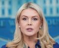 Bild: Alex Brandon/AP/dpa
Karoline Leavitt, Pressesprecherin des Weißen Hauses, spricht mit Journalisten im James Brady Press Briefing Room im Weißen Haus.