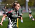 Bild: Sven Hoppe/dpa
Fußball-Nationalspielerin Giulia Gwinn im Abschlusstraining zum Champions-League-Halbfinale gegen den FC Barcelona.