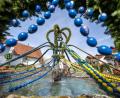 Bild: Pia Bayer/dpa
Festlich geschmückte Osterbrunnen sind in Franken derzeit zu bewundern. So wie hier in Bieberbach.