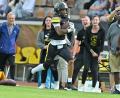 Bild: Hubert Ziegler
Die Amberg Mad Bulldogs haben die Regionalliga-Saison 2025 mit einem 40:15-Erfolg gegen die München Rangers abgeschlossen.