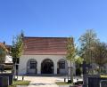 Bild: mma
Zwei Ginkgobäume zieren den Vorplatz der erneuerungsbedürftigen Leichenhalle. Weitere sechs sollen folgen.