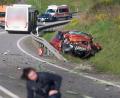 Bild: Thomas Frey/dpa
Bei dem Unfall starb eine Frau, weitere Menschen wurden leicht verletzt.
