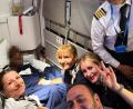 Bild: -/Ita Airways/dpa
Auf dem Flug aus dem Senegal nach Italien hat eine Passagierin ein Kind zur Welt gebracht. (Foto: Handout)