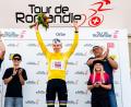 Bild: Jean-Christophe Bott/KEYSTONE/dpa
Tadej Pogacar führt die Gesamtwertung der Tour de Romandie weiter an.