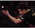 Bild: Carmen Jaspersen/dpa
Historische Niederlage: Chinas Tischtennis-Spieler Liang Jingkun.