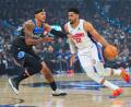 Bild: John Raoux/AP/dpa
Die Orlando Magic mit Topspieler Paolo Banchero verpassten gegen Detroit auch die zweite Chance, die Serie zu beenden.
