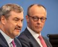 Bild: Michael Kappeler/dpa
Söder: „Ich glaube, jeder Kanzler hat es nicht leicht, weil das Amt so ist.“ (Archivbild)