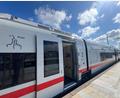 Bild: Lea Albert/dpa
Der ICE L stammt vom spanischen Hersteller Talgo und ähnelt optisch eher den IC-Fernzügen des Konzerns.