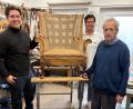 Bild: Erhard Nitzbon
Drei Generationen von Meistern (von links): Tizian Weiß, Reiner Weiß und Senior Leonhard Weiß.