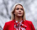 Bild: Alex Brandon/AP/dpa
US-Präsidentensprecherin Karoline Leavitt teilte die Geburt ihres zweiten Kindes auf sozialen Medien mit. (Archivbild)