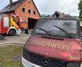 Bild: sbö
Das Feuerwehrhaus in Iffelsdorf geriet am Donnerstag in Brand.