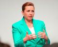 Bild: Liselotte Sabroe/Ritzau Scanpix Foto/AP/dpa
Mette Frederiksen will Ministerpräsidentin in Dänemark bleiben. Doch ihr erster Versuch einer Regierungsbildung ist gescheitert. (Archivbild)