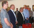 Bild: Werner Robl
Den Amtseid leisteten (von links): Florian Beer, Wolfgang Beer, Hans Georg Haubelt und Dr. Maximilian Fraas.
