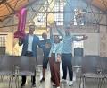 Bild: kata
Glückliche Gesichter zum ersten Geburtstag: Das Team aus Wirtschaftsförderer Thomas Hecht, Hausmeister Daniel Wassilonga, Saskia Söllner vom Locationmanagement und Innenstadtkoordinator Andre Kiel-Eckardt (von links) zieht positive Bilanz.