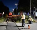 Bild: Reinert/swd-medien /dpa
Nach dem Unfall vermessen Polizisten die Unglücksstelle.