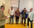 Bild: Gemeinde Mehlmeisel
Bürgermeister Franz Tauber vereidigt die vier neuen Gemeinderäte. (von links): Andreas Schinner, Tamara Tauber, Johannes Höss und Alexander Pscherer.
