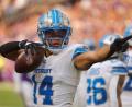 Bild: Bruce Kluckhohn/AP/dpa
Amon-Ra St. Brown freut sich auf das NFL-Heimspiel mit den Detroit Lions in München. (Archivbild)
