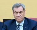 Bild: Malin Wunderlich/dpa
Ernste Zeiten, ernste Miene: Markus Söder im Landtag. (Archivbild)