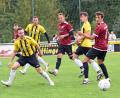 Archivbild: gb
Der VfB Arzberg (rote Trikots) will nicht in die Bezirksliga aufsteigen.
