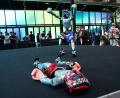 Bild: Ahn Young-joon/AP/dpa
Blech-Duell: Humanoide Roboter geben eine Boxvorführung im südkoreanischen Seoul.