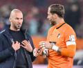 Bild: Harry Langer/dpa
Christian Ilzer unterstützt auch in Sachen DFB seinen Stammtorwart Oliver Baumann (Archibvild).