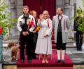 Bild: Lise Åserud/NTB/dpa
Kronprinzessin Mette-Marit (m) zeigte sich erneut in der Öffentlichkeit.