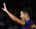 Bild: Joan Mateu Parra/AP/dpa
Verabschiedet sich vom FC Barcelona: Robert Lewandowski.
