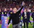 Bild: Joan Mateu Parra/AP/dpa
Flick will mit Barça nun auch die Champions League gewinnen. (Archivbild)