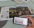 Bild: Portner
100 Jahre liegen zwischen diesen zwei Panoramabildern von Teunz, fotografiert vom gleichen Blickwinkel aus. Während die aktuellen Fotos in der Festschrift abgedruckt sind, können die historischen Aufnahmen per QR-Code am Handy heruntergeladen werden.