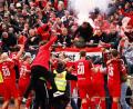 Bild: Lucca Fundel/dpa
Essener Jubel nach dem Siegtreffer in der Nachspielzeit in Ulm am vergangenen Samstag. (Archivbild)