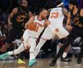 Bild: Seth Wenig/AP/dpa
Jalen Brunson führte die Knicks zu einem nicht für möglich gehaltenen Comeback-Sieg.