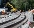 Bild: Armin Weigel/dpa
Bauarbeiten bei der Bahn: Der Bundestag hat drei Projekten in Bayern, Sachsen und Schleswig-Holstein zugestimmt