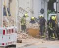 Bild: Sebastian Kahnert/dpa
Drei Leichen wurden nach dem Hauseinsturz in Görlitz geborgen.