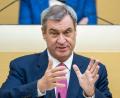 Bild: Peter Kneffel/dpa
CSU-Chef Söder hatte nach den Änderungen in der Asylpolitik damit gerechnet, dass die AfD weniger Zuspruch erfährt.