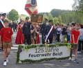 Bild: Gebert
Die Feuerwehr Beidl feierte über Pfingsten das 125-jährige Gründungsfest. Beim Festzug waren 92 Nummern vergeben.