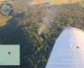 Bild: Christian Lorenz/Luftrettungsstaffel Bayern e.V.
Blick aus dem Flugzeug des Luftbeobachters: Hier sieht man den Rauch aufsteigen. Links ist das Magdalenental zu erkennen, rechts der Friedrichsberg.